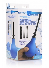 Анальный душ с 3 насадками Premium One-way Valve Anal Douche Set - XR Brands - купить с доставкой в Красногорске