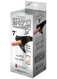 Пояс-трусики с насадкой Classic lux-Duke - 17,5 см. - LOVETOY (А-Полимер) - купить с доставкой в Красногорске
