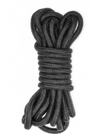 Черная веревка Do Not Disturb - 5 м. - Lola Games - купить с доставкой в Красногорске