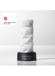Белый 3D мастурбатор POLYGON - Tenga - в Красногорске купить с доставкой