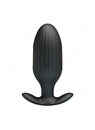 Черная анальная вибропробка с электростимуляцией Jefferson - 9,2 см. - Baile - купить с доставкой в Красногорске