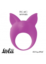Фиолетовое эрекционное кольцо Kitten Kyle - Lola Games - в Красногорске купить с доставкой