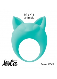 Зеленое эрекционное кольцо Lemur Remi - Lola Games - в Красногорске купить с доставкой