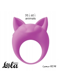 Фиолетовое эрекционное кольцо Lemur Remi - Lola Games - в Красногорске купить с доставкой