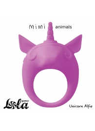 Фиолетовое эрекционное кольцо Unicorn Alfie - Lola Games - в Красногорске купить с доставкой