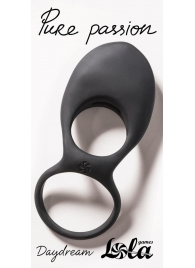 Черное эрекционное виброкольцо Daydream - Lola Games - в Красногорске купить с доставкой