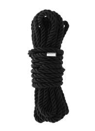 Черная веревка для шибари DELUXE BONDAGE ROPE - 5 м. - Dream Toys - купить с доставкой в Красногорске