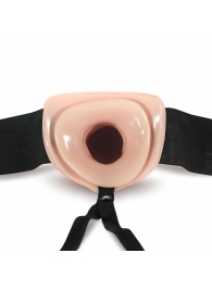 Телесный полый страпон Dr. Skin 6 Inch Hollow Strap On - 15,2 см. - Blush Novelties - купить с доставкой в Красногорске