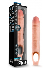 Телесный реалистичный фаллоудлинитель 10 Inch Silicone Cock Sheath Penis Extender - 25,4 см. - Blush Novelties - в Красногорске купить с доставкой