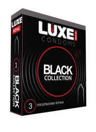 Черные презервативы LUXE Royal Black Collection - 3 шт. - Luxe - купить с доставкой в Красногорске