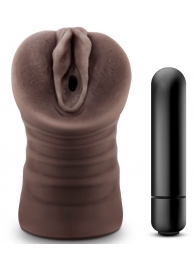 Коричневый мастурбатор-вагина Hot Chocolate Brianna - Blush Novelties - в Красногорске купить с доставкой