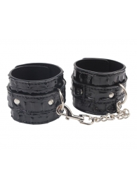 Черные наручники Surrender Wrist Restraints - Chisa - купить с доставкой в Красногорске