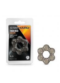 Дымчатое эрекционное кольцо Stay Hard Thick Bead Cock Ring - Blush Novelties - в Красногорске купить с доставкой
