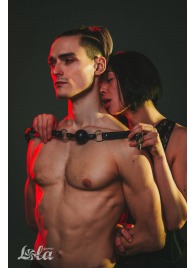 Черный кляп Love Addict на замочке - Lola Games - купить с доставкой в Красногорске