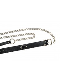 Черный ошейник с поводком Wild - Lola Games - купить с доставкой в Красногорске