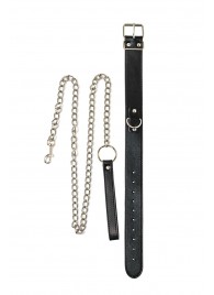 Черный ошейник с поводком Wild - Lola Games - купить с доставкой в Красногорске