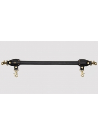 Черная распорка для ног Bound to You Faux Leather Spreader Bar - 50,8 см. - Fifty Shades of Grey - купить с доставкой в Красногорске