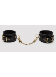 Черные оковы на ноги Bound to You Faux Leather Ankle Cuffs - Fifty Shades of Grey - купить с доставкой в Красногорске