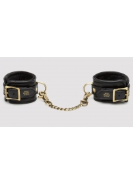 Черные наручники Bound to You Faux Leather Wrist Cuffs - Fifty Shades of Grey - купить с доставкой в Красногорске