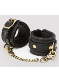 Черные наручники Bound to You Faux Leather Wrist Cuffs - Fifty Shades of Grey - купить с доставкой в Красногорске
