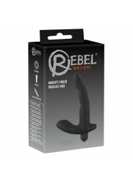 Черный вибромассажер простаты Naughty Finger Prostate Vibe - 13,8 см. - Orion - в Красногорске купить с доставкой
