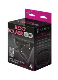 Черный пояс для насадок BEST CLASS STRAP - LOVETOY (А-Полимер) - купить с доставкой в Красногорске