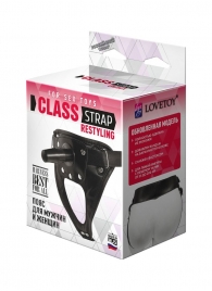 Черный пояс для насадок CLASS STRAP Restyling - LOVETOY (А-Полимер) - купить с доставкой в Красногорске