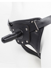 Черный пояс для насадок CLASS STRAP Restyling - LOVETOY (А-Полимер) - купить с доставкой в Красногорске