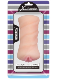 Телесный мастурбатор-вагина X-Basic Pocket Pussy без вибрации - Lovetoy - в Красногорске купить с доставкой
