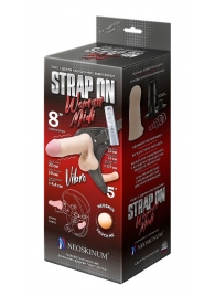 Вибрострапон Woman Midi с вагинальной пробкой - 22 см. - LOVETOY (А-Полимер) - купить с доставкой в Красногорске