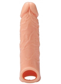 Телесная насадка EXTENDER WITH BALL STRAP 6.5 - 17 см. - Dream Toys - в Красногорске купить с доставкой