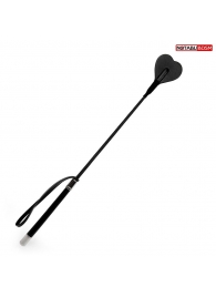 Черный стек с наконечником-сердечком - 54 см. - Notabu - купить с доставкой в Красногорске