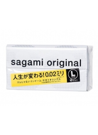 Презервативы Sagami Original 0.02 L-size увеличенного размера - 10 шт. - Sagami - купить с доставкой в Красногорске