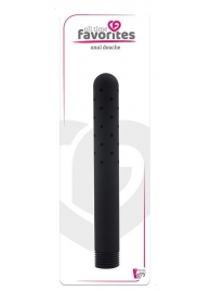 Черная насадка для анального душа ANAL DOUCHE - 15 см. - Dream Toys - купить с доставкой в Красногорске
