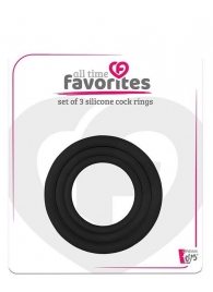 Набор из 3 эрекционных колец SILICONE COCKRINGS - Dream Toys - в Красногорске купить с доставкой