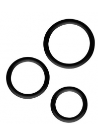 Набор из 3 эрекционных колец SILICONE COCKRINGS - Dream Toys - в Красногорске купить с доставкой