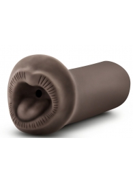 Коричневый мастурбатор-ротик Naughty Nicole - Blush Novelties - в Красногорске купить с доставкой