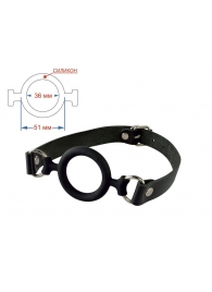 Черный кляп-рамка на регулируемых ремешках - Sitabella - купить с доставкой в Красногорске