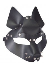 Черная маска Wolf с шипами - Sitabella - купить с доставкой в Красногорске