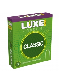 Гладкие презервативы LUXE Royal Classic - 3 шт. - Luxe - купить с доставкой в Красногорске