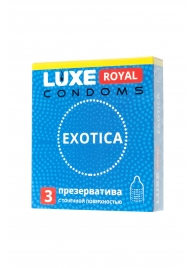 Текстурированные презервативы LUXE Royal Exotica - 3 шт. - Luxe - купить с доставкой в Красногорске