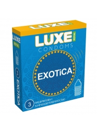 Текстурированные презервативы LUXE Royal Exotica - 3 шт. - Luxe - купить с доставкой в Красногорске
