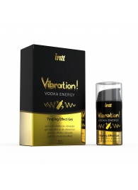 Жидкий интимный гель с эффектом вибрации Vibration! Vodka Energy - 15 мл. - INTT - купить с доставкой в Красногорске