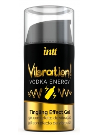 Жидкий интимный гель с эффектом вибрации Vibration! Vodka Energy - 15 мл. - INTT - купить с доставкой в Красногорске