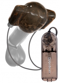 Дымчатый вибростимулятор головки пениса Dual Vibrating Head Teaser - Pipedream - в Красногорске купить с доставкой