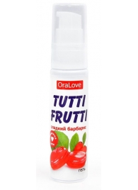 Гель-смазка Tutti-frutti со вкусом барбариса - 30 гр. - Биоритм - купить с доставкой в Красногорске