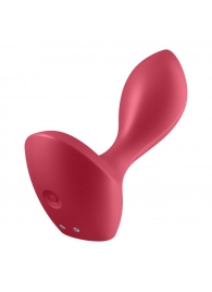 Красный вибромассажёр простаты Satisfyer Backdoor Lover - 14 см. - Satisfyer - в Красногорске купить с доставкой