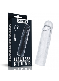 Прозрачная насадка-удлинитель Flawless Clear Penis Sleeve Add 1 - 15,5 см. - Lovetoy - в Красногорске купить с доставкой