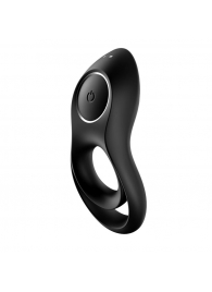 Черное эрекционное виброкольцо Legendary Duo - Satisfyer - в Красногорске купить с доставкой