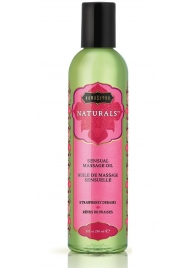 Массажное масло Naturals Strawberry Dreams с ароматом клубники - 236 мл. - Kama Sutra - купить с доставкой в Красногорске